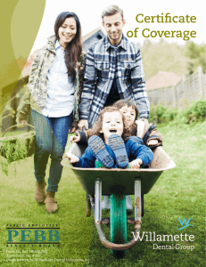 Certificate of Coverage - Willamette Dental Group