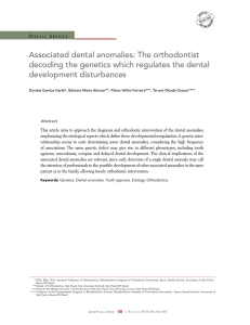 Associated dental anomalies - Portal Dental Press de Odontologia