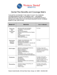 Dental Plan Benefits and Coverage Matrix