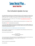 this is a fee schedule update survey!