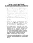instructions following placement of separators