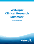 Waterpik Clinical Research Summary