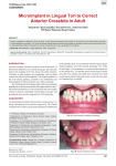 Microimplant in Lingual Tori to Correct Anterior Crossbite in Adult