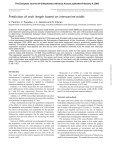 Prediction of arch length based on intercanine width