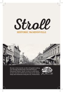 Walking Brochure - Historic McMinnville
