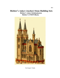 Richter`s Anker (Anchor) Stone Building Sets - Aktuell