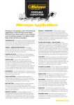 Miniveyor Applications