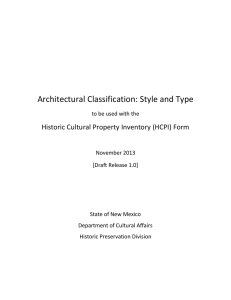 Architectural Classification: Style and Type