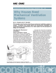 Why Houses Need Mechanical Ventilation Systems