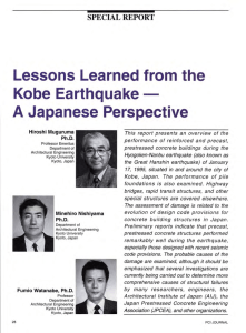 Lessons Learned from the Kobe Earthquake A Japanese