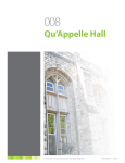 Qu`Appelle Hall - Facilities Management Division