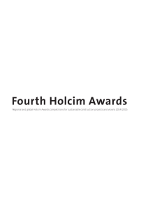 Fourth Holcim Awards - LafargeHolcim Foundation
