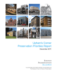Upham`s Corner Preservation Priorities Report