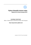 Python Scientific lecture notes