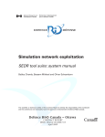 Simulation network exploitation SEDR tool suite: system manual