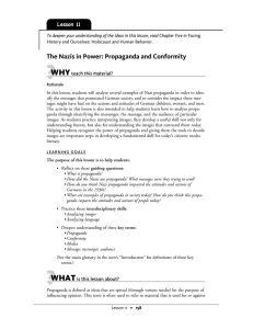? WHY The Nazis in Power: Propaganda and Conformity Lesson 11