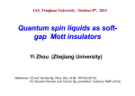 Quantum spin liquids as soft-