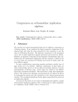 Congruences on orthomodular implication algebras