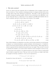 Index notation