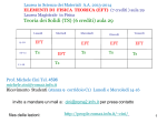 Teoria dei Solidi (TS) (6 crediti) aula 29