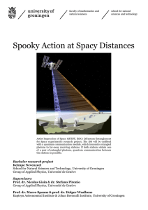 Spooky Action at Spacy Distances