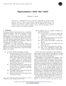 Supersymmetry: what? why? when?