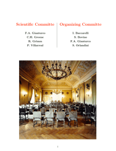 Scientific Committe Organizing Committe - Harvard