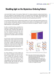 Shedding Light on the Mysterious Ordering Pattern