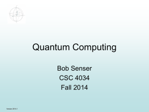 Quantum Computing - Computer Science and Engineering