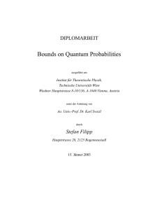 Bounds on Quantum Probabilities - D