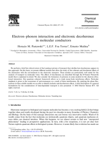 Electron–phonon interaction and electronic decoherence in