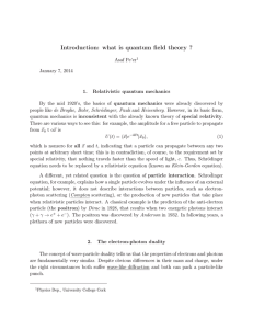 Introduction: what is quantum field theory ?