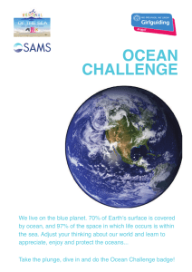 Ocean Challenge badge - The Scottish Association for Marine Science