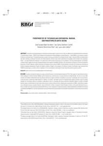 PHOSPHORITES OF THE BRAZILIAN CONTINENTAL