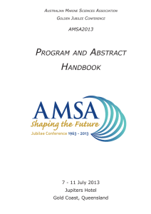 Program Handbook - Australian Marine Sciences Association