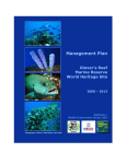 Management Plan - Glover`s Reef Research Station