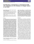 Quantification of nitrogenase in Trichodesmium IMS 101 - C-MORE