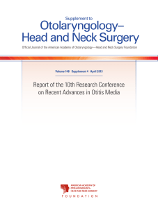 Otolaryngology– Head and Neck Surgery