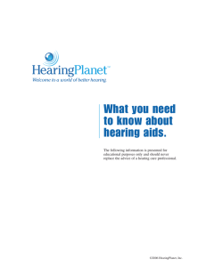 What You Need to Know about Hearing Aids