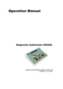 Interacoustics AD229 Manual