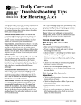 Daily Care and Troubleshooting Tips for Hearing Aids