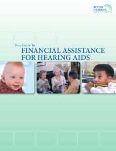 financial assistance for hearing aids