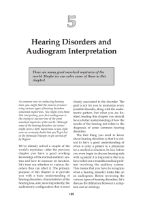 Hearing Disorders and Audiogram Interpretation