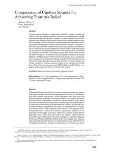 Comparison of Custom Sounds for Achieving Tinnitus Relief