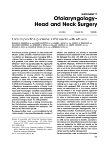 Otolaryngology– Head and Neck Surgery