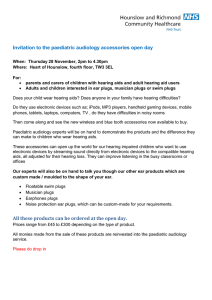 Public invitation letter to Audiology Open Day