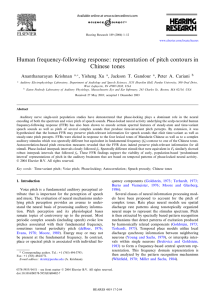 Human frequency-following response: representation of pitch
