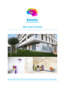 We treat tinnitus - Kinetic Centrum Nowoczesnej Audiologii
