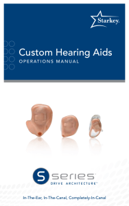 Custom Hearing Aids