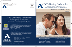 pro cover - ADCO Hearing Products